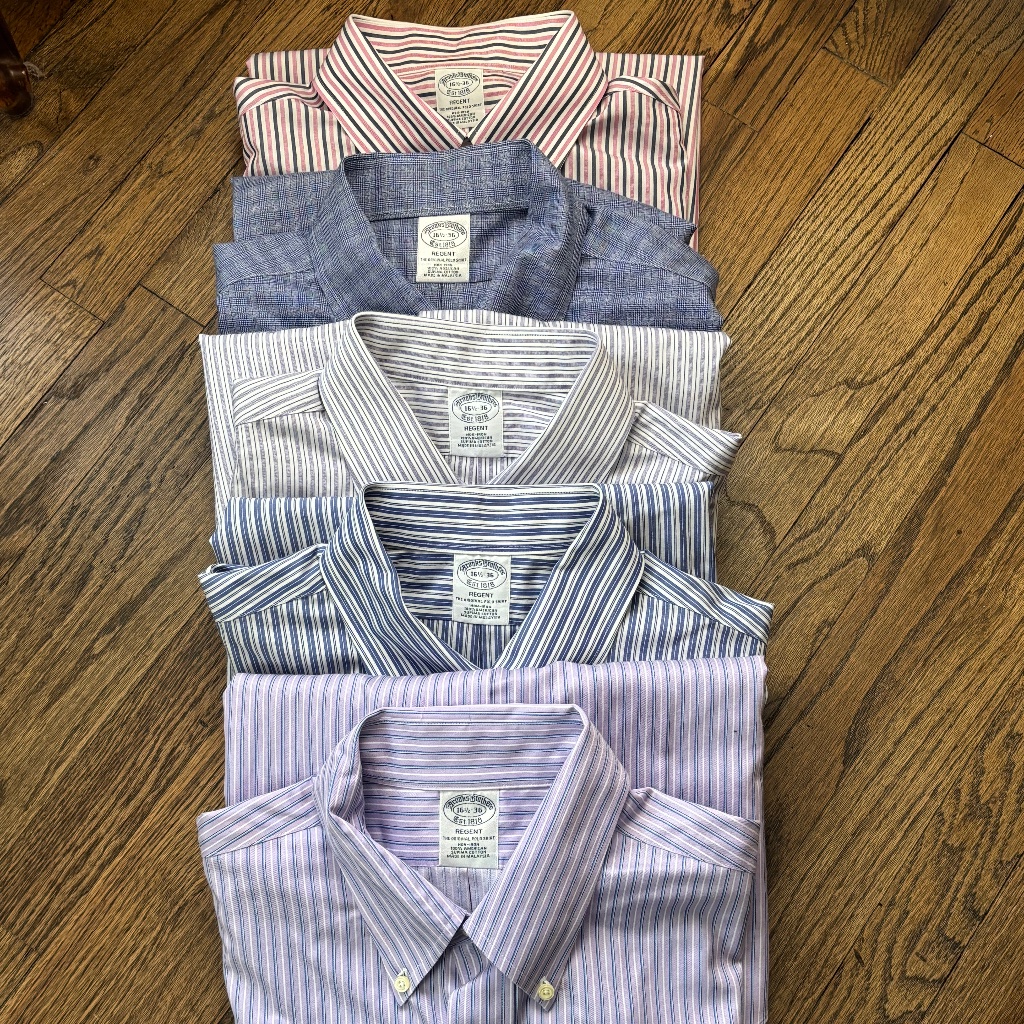 The Executive Rotation: (5) Brooks Brothers Regent Non-Iron Shirts